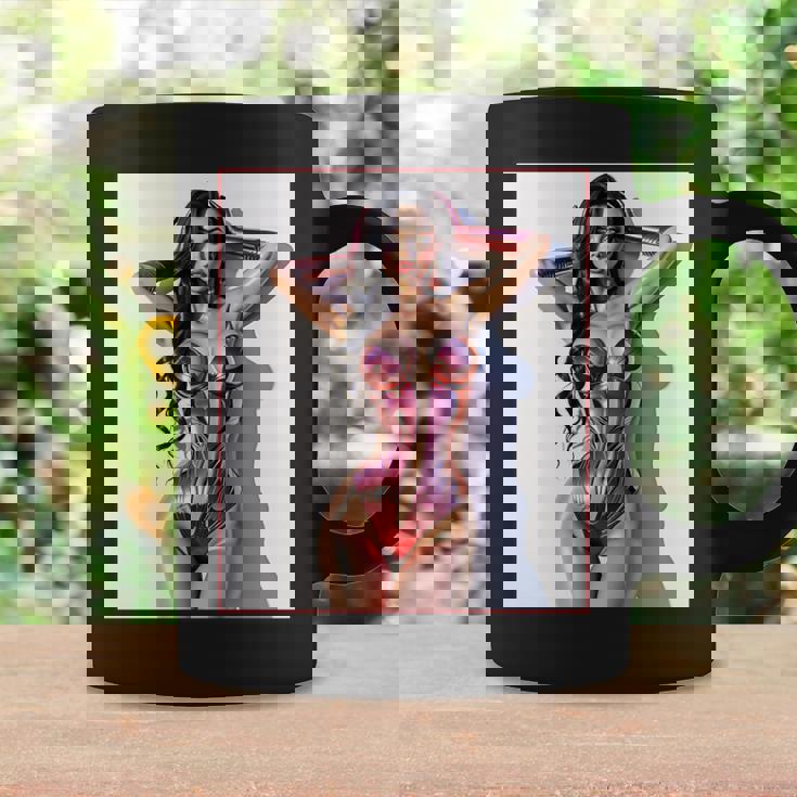 セクシーガールグラフィックtシャツ セクシー巨乳sfピンナップガール 長袖tシャツ コーヒーマグ ギフトのアイデア