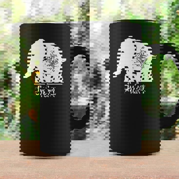 タイプーケット 象 グラフィック タイ土産 旅行ギフト コーヒーマグ ギフトのアイデア