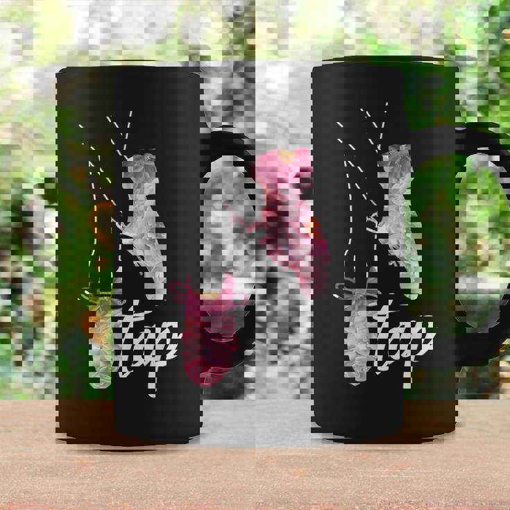 タップダンサー レトロフラワー タップダンサーデザイン タップダンス コーヒーマグ ギフトのアイデア