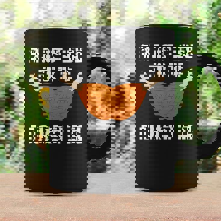 ターキー・レッグ・ファニー・サンクスギビング・ターキーのためにここに来たんだ 長袖tシャツ コーヒーマグ ギフトのアイデア