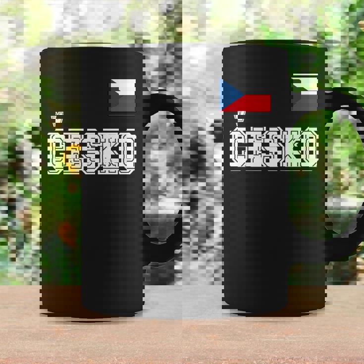 チェコ共和国 胸に Cesko 旗国旗 長袖tシャツ コーヒーマグ ギフトのアイデア