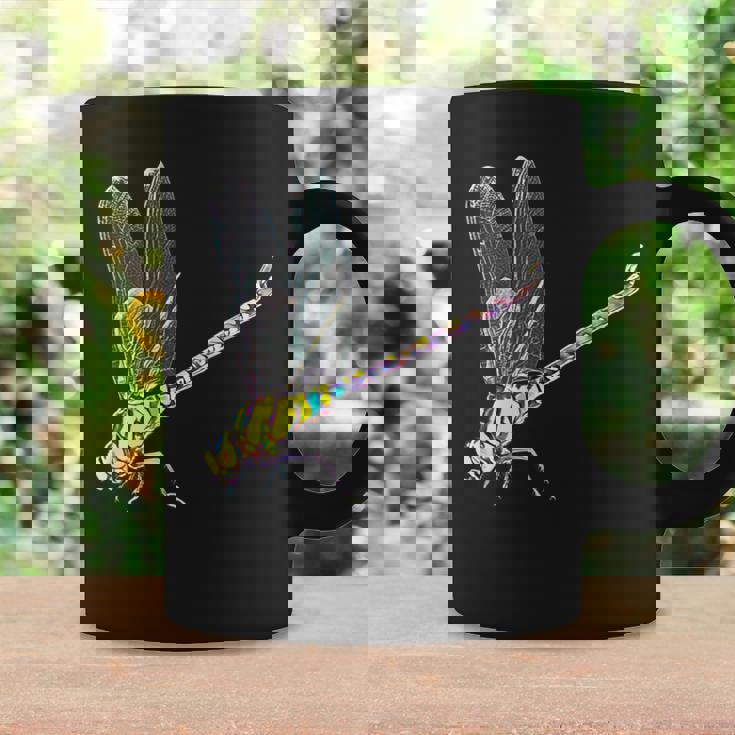 トンボ モチーフ 昆虫 カラフル 羽 虫 トンボ コーヒーマグ ギフトのアイデア