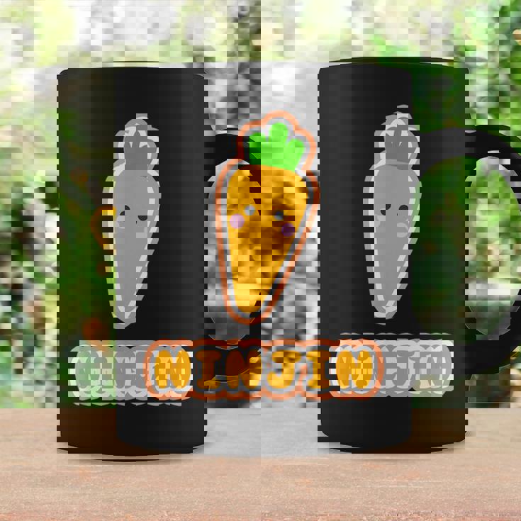 ニンジン 人参 Ninjin『Oyasai お野菜』ゆるくて かわいい キャラクター 面白い コーヒーマグ ギフトのアイデア