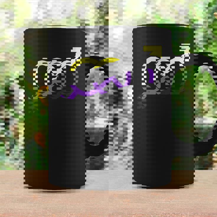 ノンバイナリー・プライド無限大 コーヒーマグ ギフトのアイデア