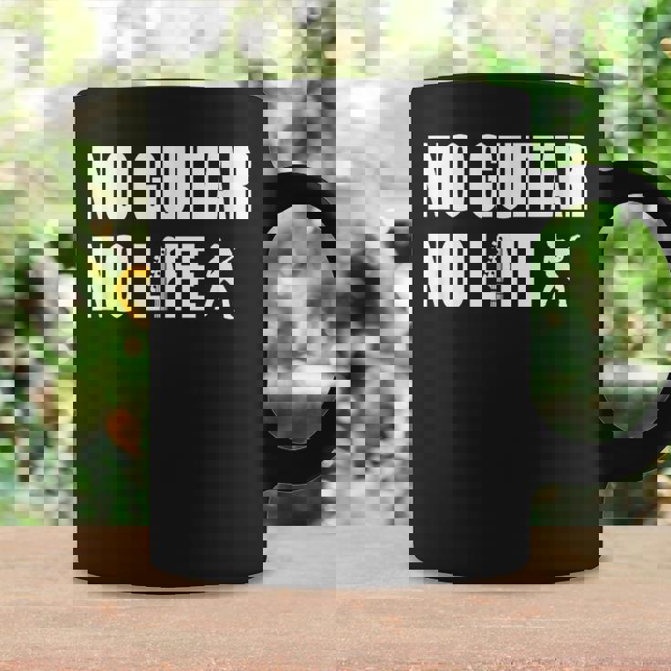 ノーギターノーライフ ギター好き ギター エレキギター ポップ音楽 ロック音楽 軽音部 バンド コーヒーマグ ギフトのアイデア