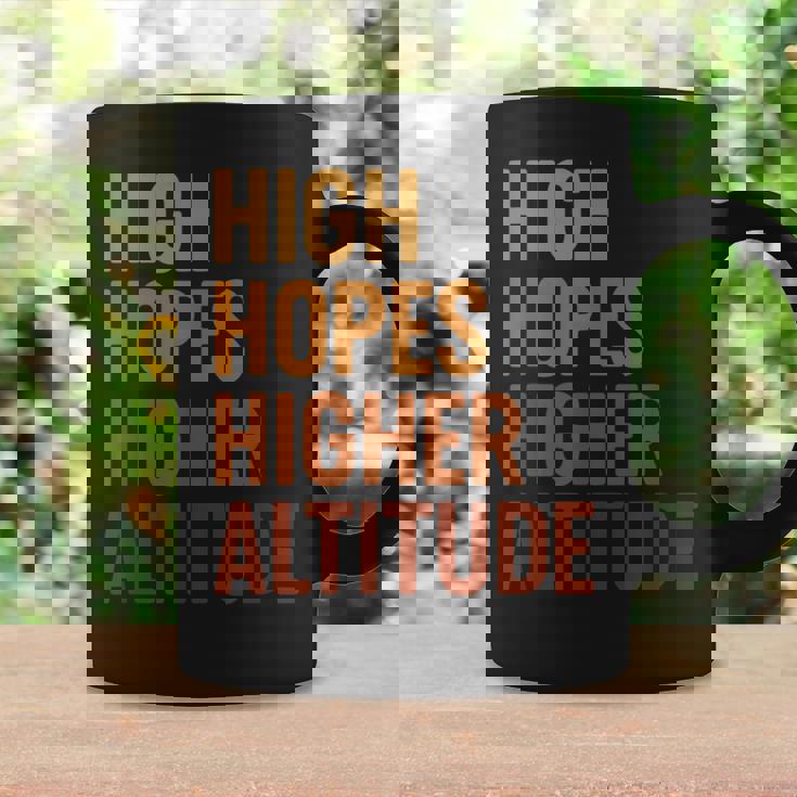 ハイ・ホープス 高地、楽しいインスピレーションロケット打ち上げ コーヒーマグ ギフトのアイデア