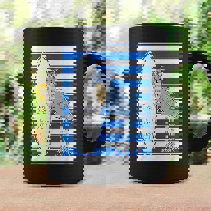 ハシビロコウさん 『サーフサイド・ボーダー』【どうぶつフレンズ】 サーファー／サーフボード 夏・面白 コーヒーマグ ギフトのアイデア