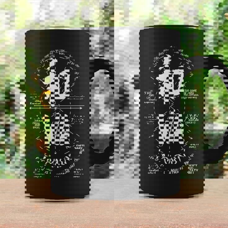 ハーモニー 漢字 和 天秤 解剖学 日本土産 長袖tシャツ コーヒーマグ ギフトのアイデア