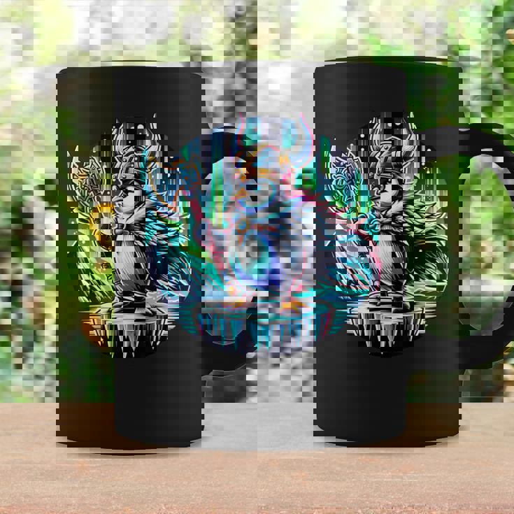 バイキング ペンギン ヘルメット 斧 ポーラーライト コーヒーマグ ギフトのアイデア