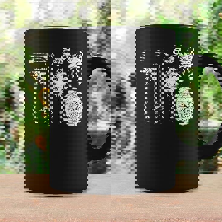 バイキング 戦士装備 剣 兜 斧 角 ヴァルハラ コーヒーマグ ギフトのアイデア