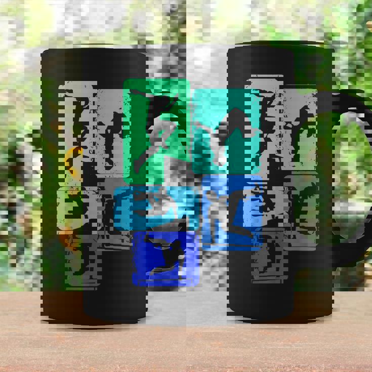 パルクールトレーサーフリーランナーフリーランニングキッズボーイズメンズ コーヒーマグ ギフトのアイデア