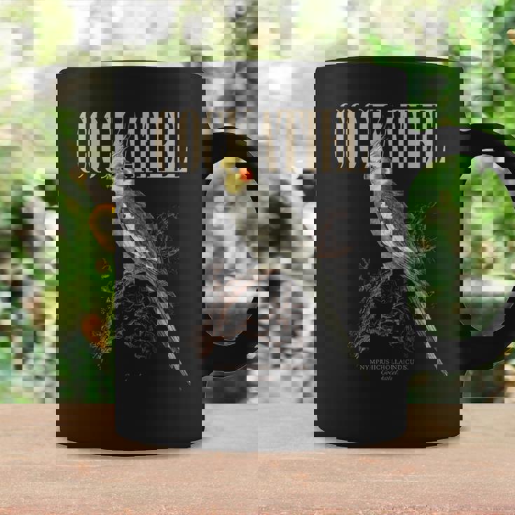 ビンテージ オカメインコ バードウォッチング アート 自然 愛 鳥 長袖tシャツ コーヒーマグ ギフトのアイデア