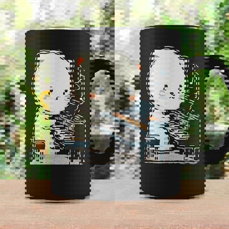 ピアノを弾くかわいい猫 ヴィンテージ かわいい猫 アート 日本アニメ コーヒーマグ ギフトのアイデア