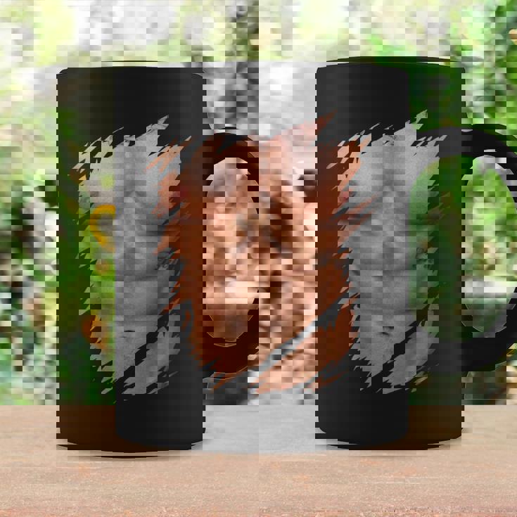 メンズ フェイク マッスル 破れた胸 腹筋 6パック コーヒーマグ ギフトのアイデア