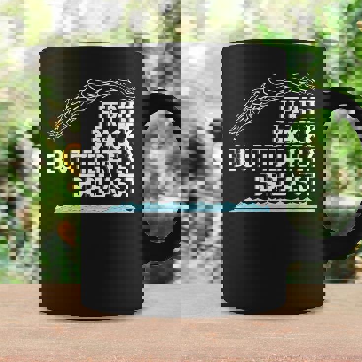 フリーバックバタフライブレストスイムストロークスイムチームライト コーヒーマグ ギフトのアイデア