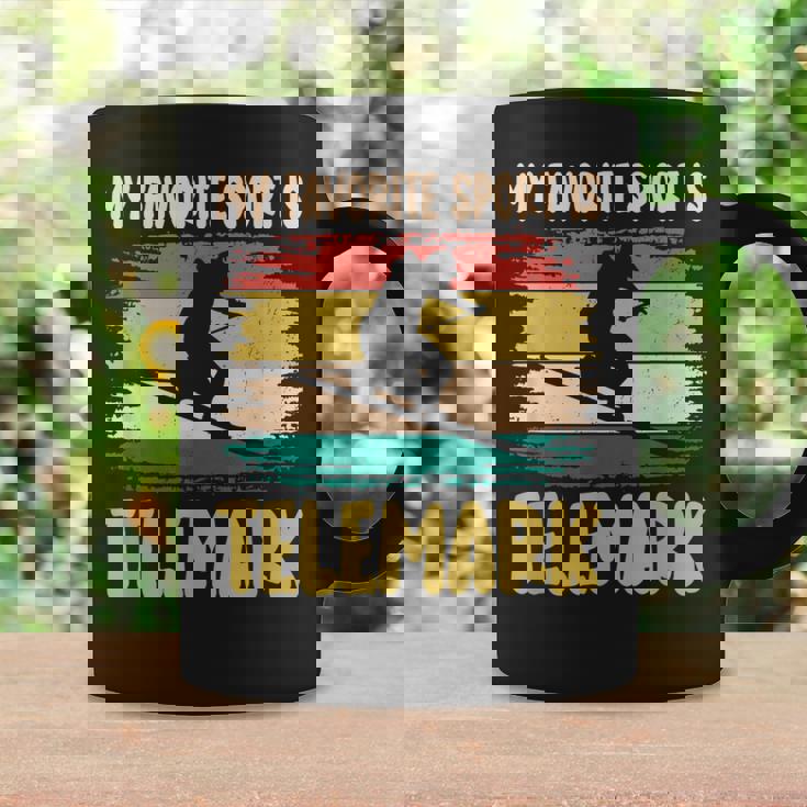 フリーヒールスキー 好きなスポーツはテレマークスキー スキーヤー コーヒーマグ ギフトのアイデア