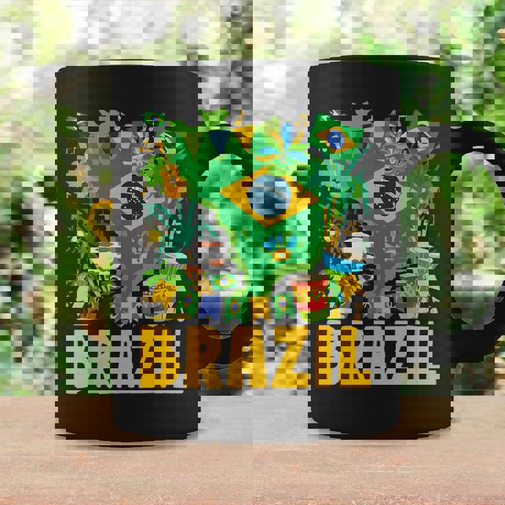 ブラジル国旗衣装のアイデア ブラジル&ブラジルの国旗 コーヒーマグ ギフトのアイデア