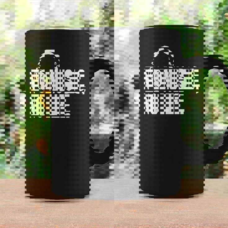 ヘッドホン No Music No Life Music Lover コーヒーマグ ギフトのアイデア