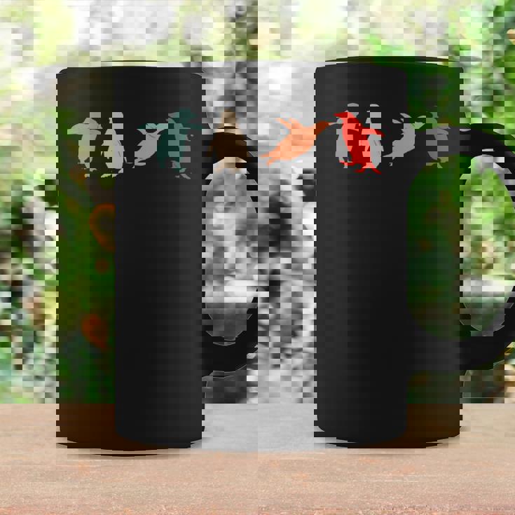 ペンギンペンギン アニマルラバーズ レトロペンギン 長袖tシャツ コーヒーマグ ギフトのアイデア