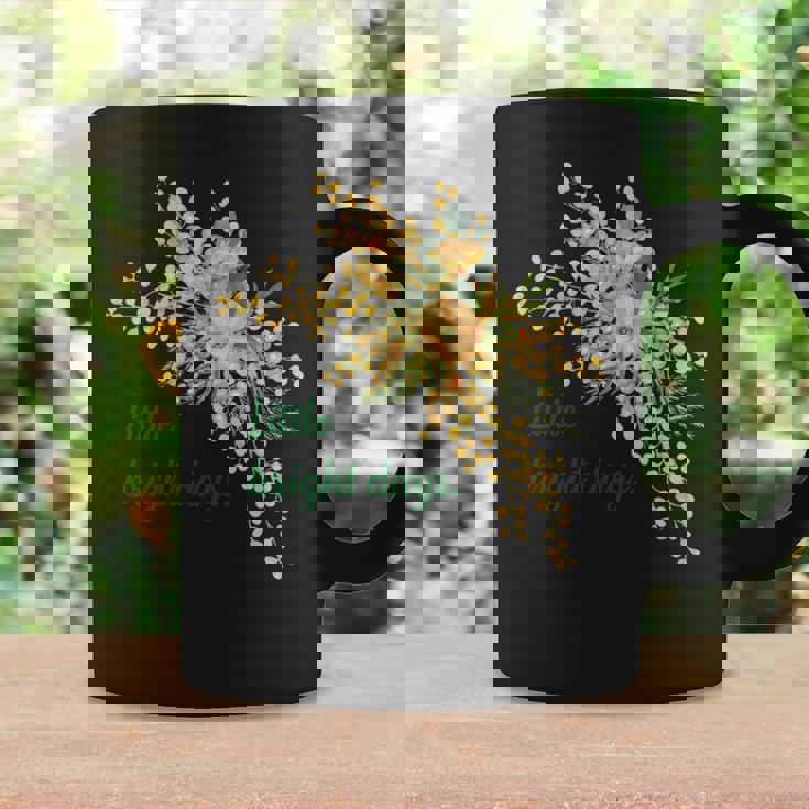 ミモザ 花柄 Little Bright Days ナチュラル 春カラー フラワーデザイン 長袖tシャツ コーヒーマグ ギフトのアイデア