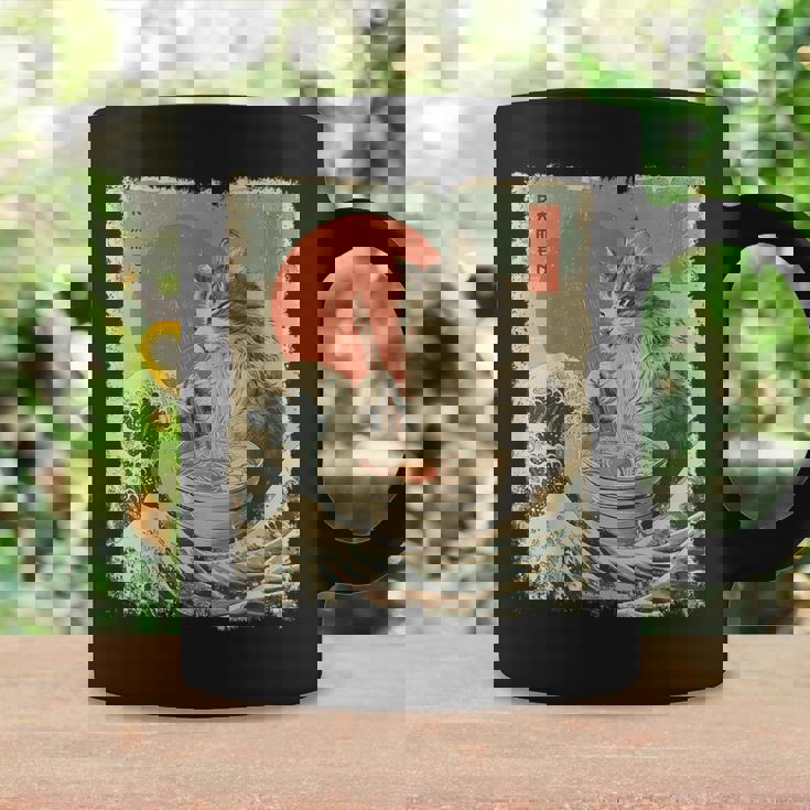 メインクーン 猫 ヴィンテージ ラーメン 和麺 コーヒーマグ ギフトのアイデア