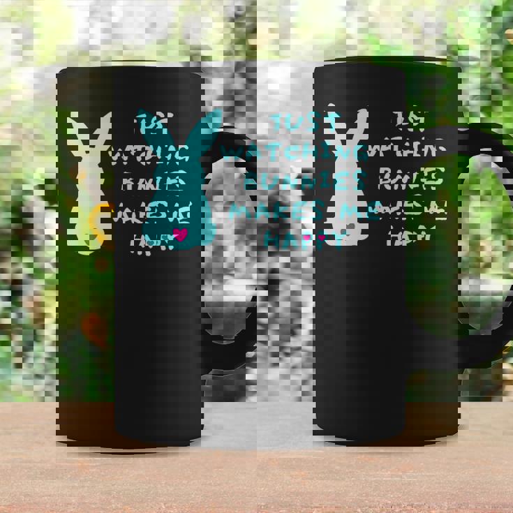 リサイズ ただうさぎを見てるだけで、幸せな気持ちになる Bunny Bunnies Rabit Happy うさぎ コーヒーマグ ギフトのアイデア