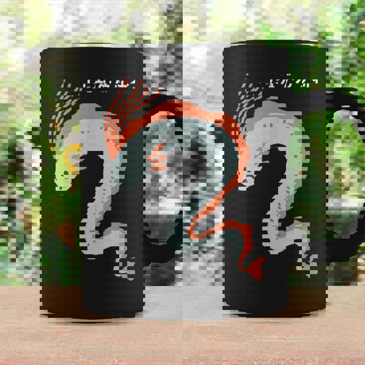 リュウグウノツカイ Oarfish イラスト ゆるい 簡単 おもしろ かわいい 人気 深海魚 伝説の深海魚 コーヒーマグ ギフトのアイデア