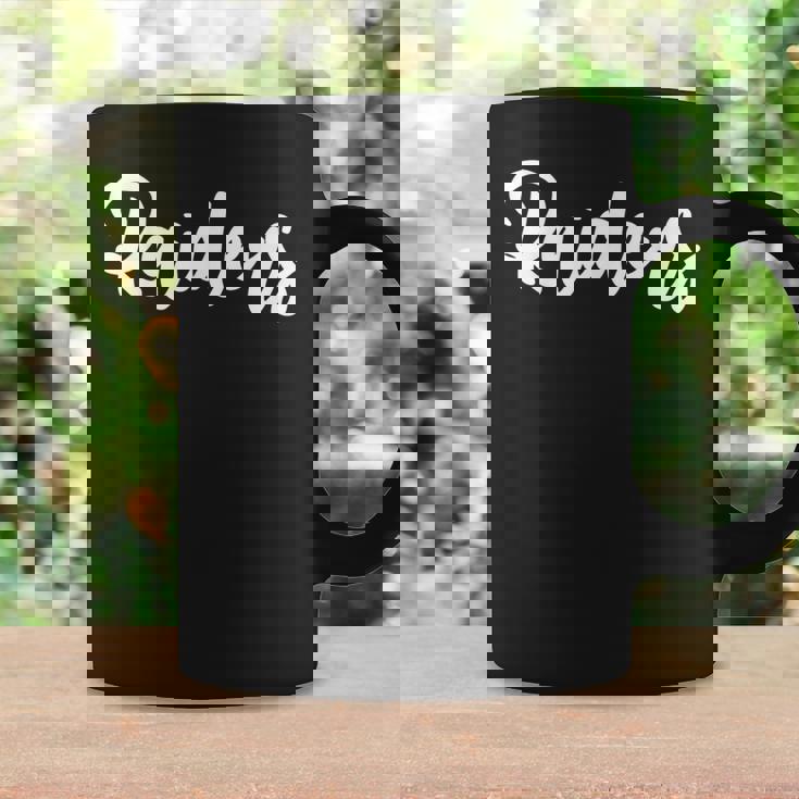 レイダーススクールスポーツチームマスコットタウンゴーカレッジアスリート コーヒーマグ ギフトのアイデア