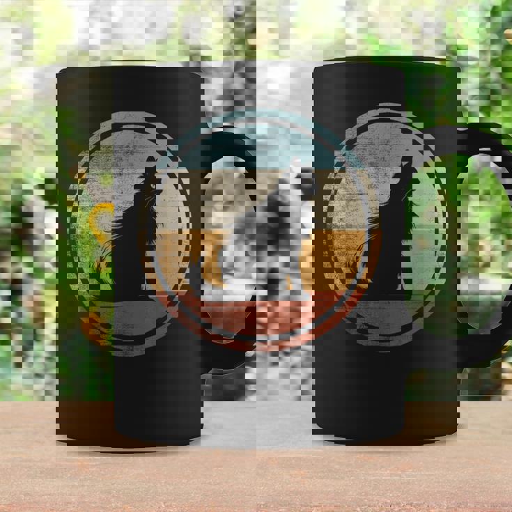 レトロヴィンテージデザインのターキッシュアンゴラ猫 コーヒーマグ ギフトのアイデア