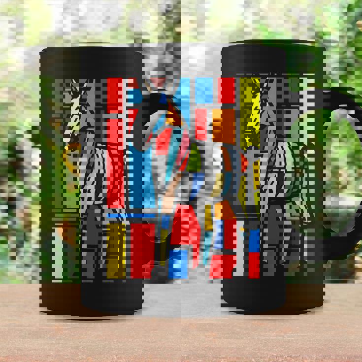 ロバ カラフル 動物 グラフィック アートワーク ロバ コーヒーマグ ギフトのアイデア