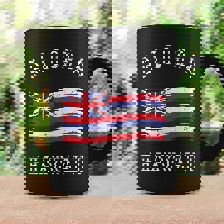 ヴィンテージ アロハ州 ハワイ国旗 ハワイアン 旗 メンズ レディース コーヒーマグ ギフトのアイデア