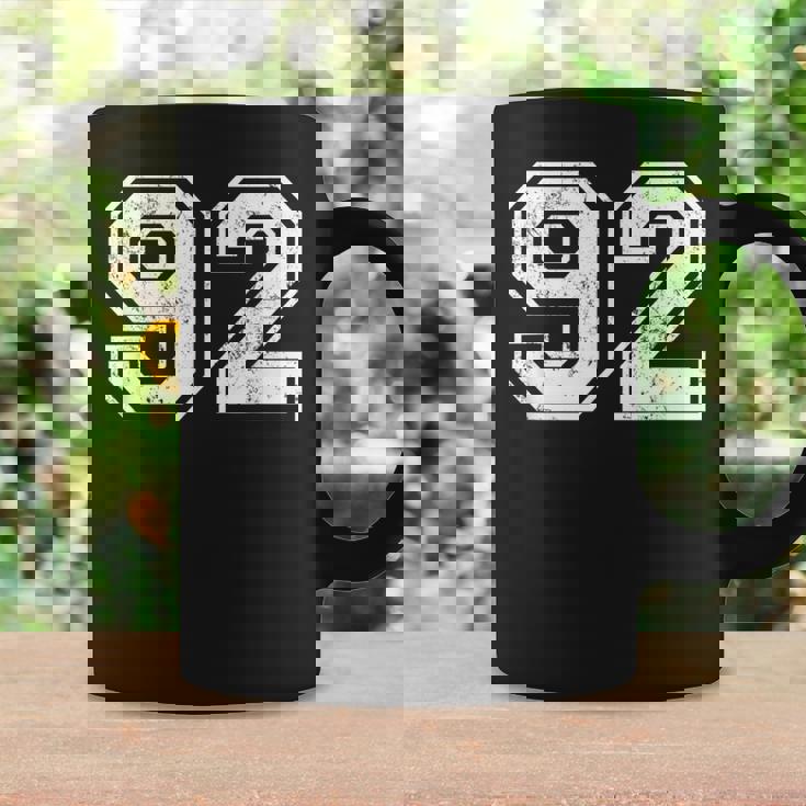 ヴィンテージ スポーツ 数字 92 九十二 コーヒーマグ ギフトのアイデア