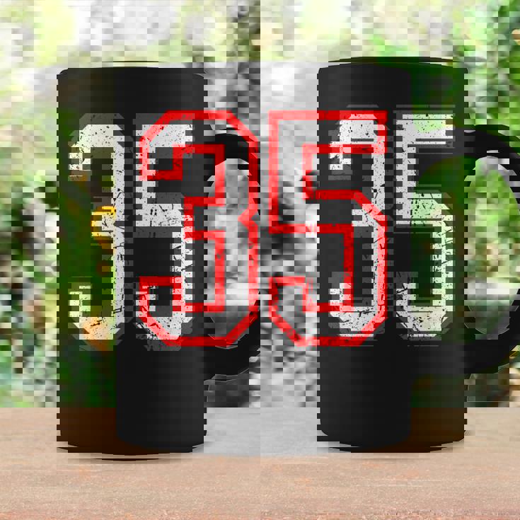 ヴィンテージナンバー 35 ホワイトレッドスポーツ代表チームナンバー 35 コーヒーマグ ギフトのアイデア