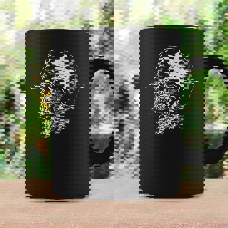 兵士 スカル スケルトン ミリタリー アーミー メモリアルデー 愛国心 コーヒーマグ ギフトのアイデア