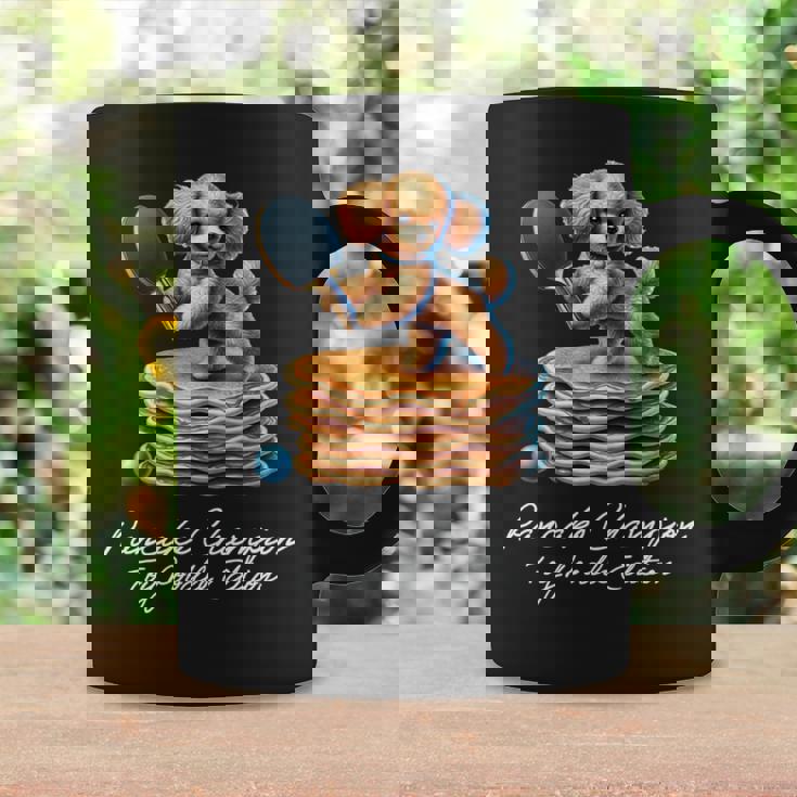 卓球 トイプードル スイーツ パンケーキ 面白い アートデザイン 可愛い おしゃれ 動物 英字 スポーツ 長袖tシャツ コーヒーマグ ギフトのアイデア