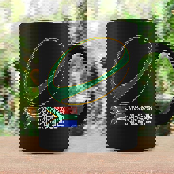 南アフリカラグビー南アフリカ国旗 コーヒーマグ ギフトのアイデア