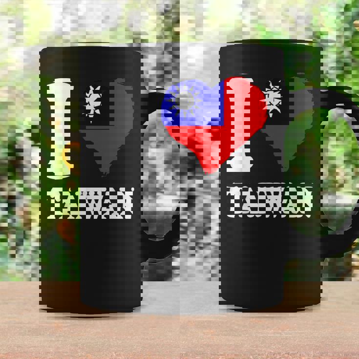台湾の誇り 台湾のルーツ I Love Taiwan 台湾国旗 コーヒーマグ ギフトのアイデア