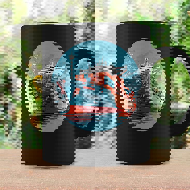 大型輸送船 カーゴコンテナ船愛好家向け コーヒーマグ ギフトのアイデア