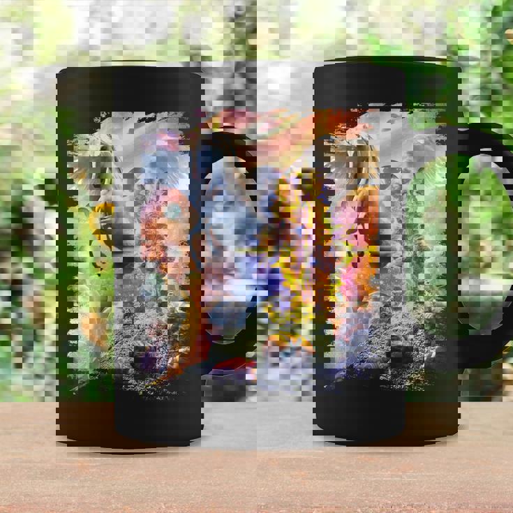 宇宙の銀河猫とユニコーン ペガサス コーヒーマグ ギフトのアイデア