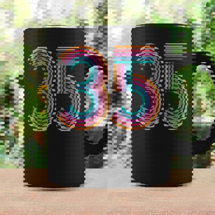 数字 35 35周年 男性 女性 35歳の誕生日 コーヒーマグ ギフトのアイデア