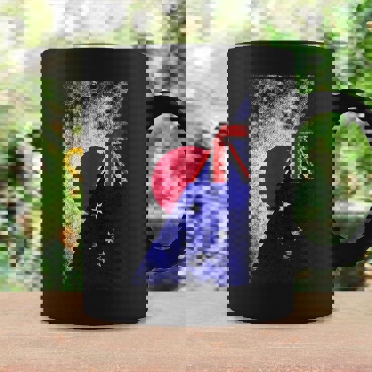 日本とオーストラリアの国旗 日本オーストラリア。 コーヒーマグ ギフトのアイデア