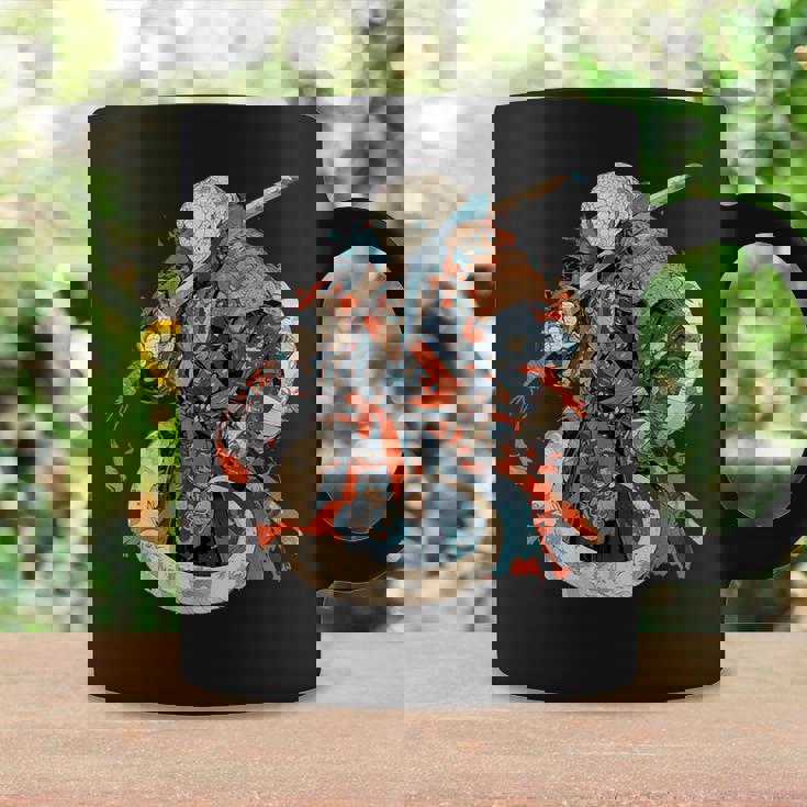 日本アート 蛇 忍者 浮世絵 アニメスタイル サムライスネーク コーヒーマグ ギフトのアイデア