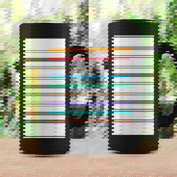 東京の地下鉄 カラー 色 ボーダー 鉄道【電車ファン】【変なデザイン屋さん】メトロ 面白い ポップ デザイン コーヒーマグ ギフトのアイデア