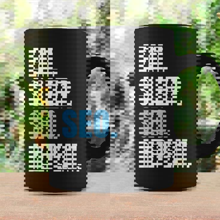 検索エンジン最適化 Eatleepeo Repeateo コーヒーマグ ギフトのアイデア