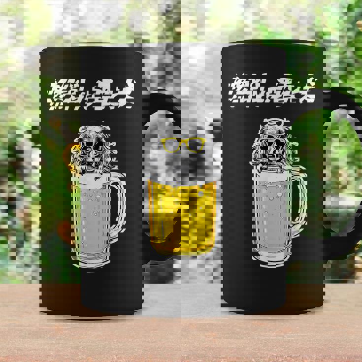 燃料は酒 ダックスフンド グッズ 犬 おもしろ 面白い ネタ 笑える 飲み会 コーヒーマグ ギフトのアイデア