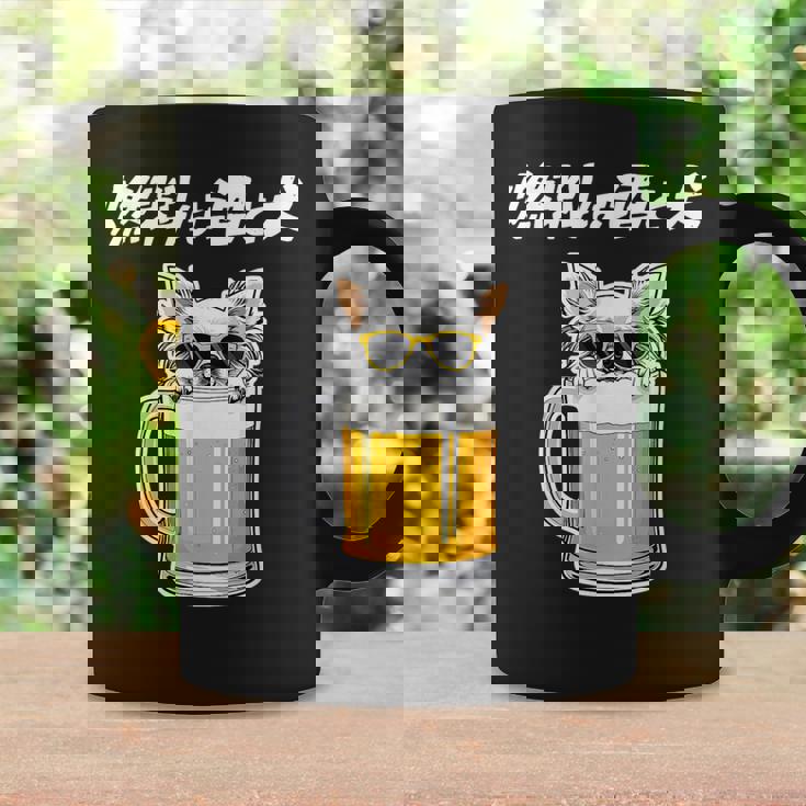 燃料は酒 チワワ グッズ 犬 おもしろ 面白い ネタ 笑える 飲み会 コーヒーマグ ギフトのアイデア