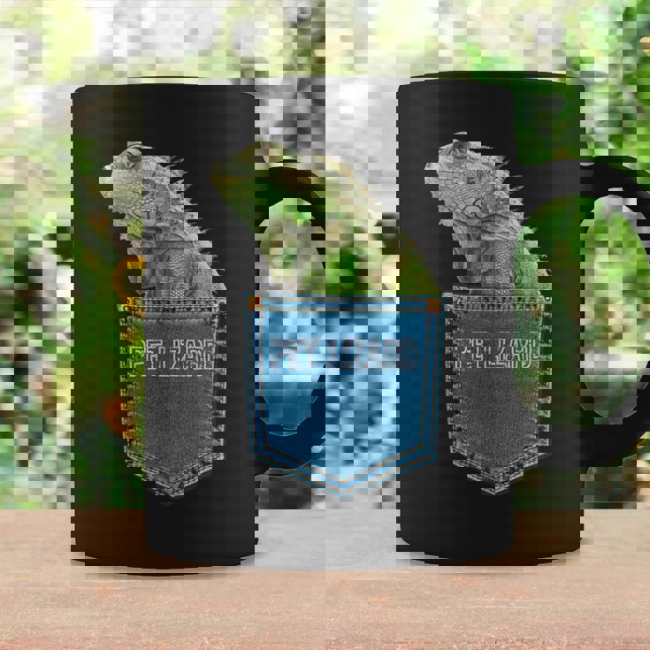 爬虫類 トカゲ ポケット ペット トカゲ イグアナ コーヒーマグ ギフトのアイデア