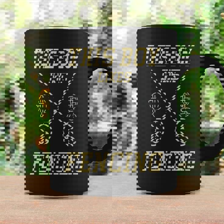 男の子はフェンシングが好き スポーツ 趣味 フェンシング コーヒーマグ ギフトのアイデア