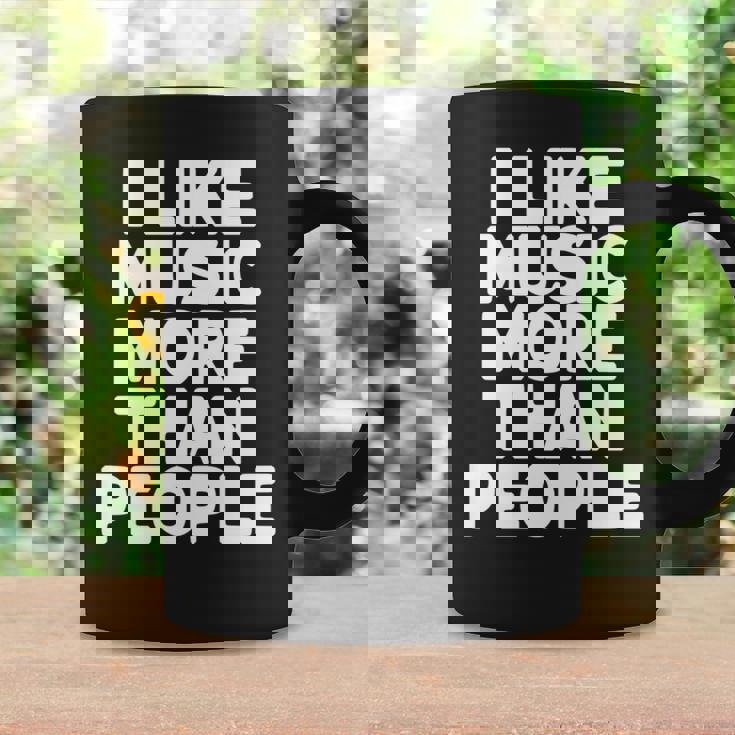 私は人より音楽が好き 長袖tシャツ コーヒーマグ ギフトのアイデア