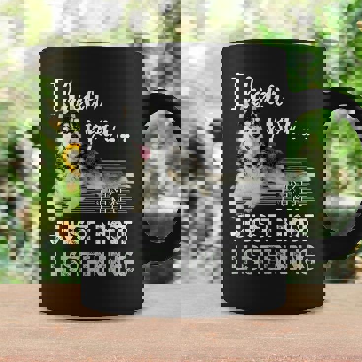 聞こえてるよ聞いていないだけだシベリアンハスキー恋人 コーヒーマグ ギフトのアイデア